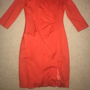 Orange 3/4 length dress